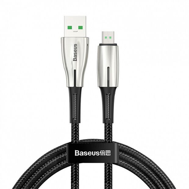 Кабель Baseus Waterdrop Cable USB For Micro 4A 1m CAMRD-B01 (Black/Черный) - 2