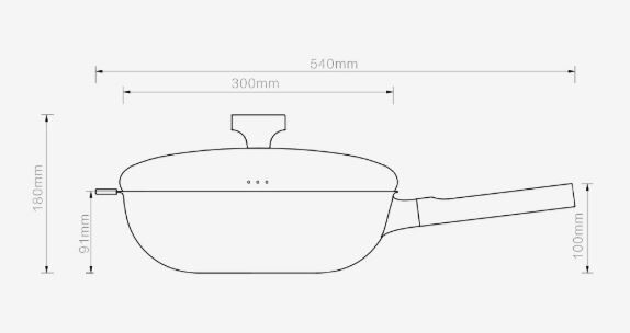 Сковорода Xiaomi Circling Kitchen Uncoated Fine Iron Stainless Wok (Black/Черный) : характеристики и инструкции - 2