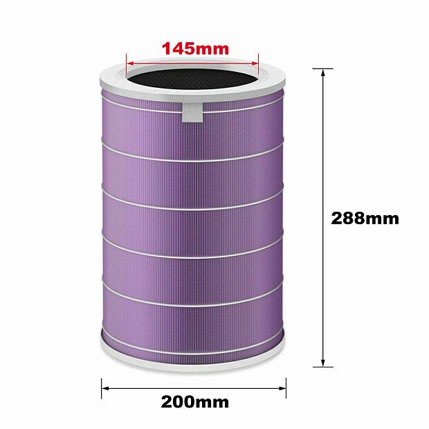 Фильтр Antibacterial Version для Xiaomi Mi Air Purifier/2/2S/Pro (Purple/Фиолетовый) : отзывы и обзоры - 4