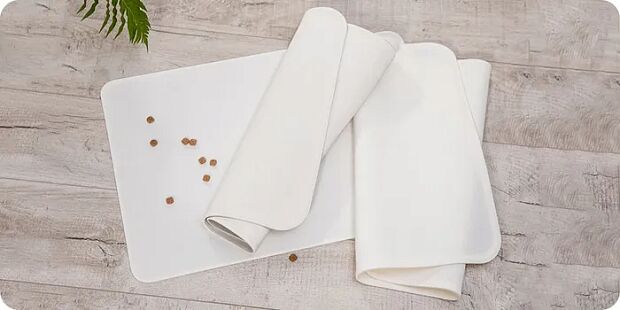 Силиконовый коврик для мисок домашних питомцев Jordan Judy Silicone Pet Placemat 4260 см (White/Белый) - 2