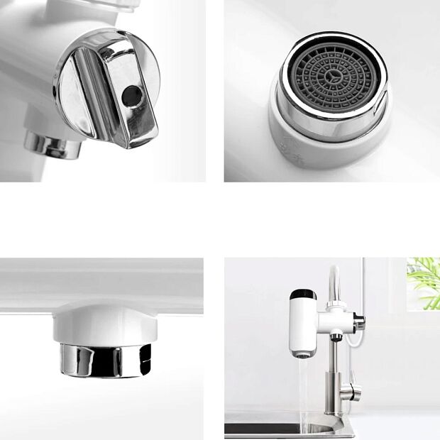 Насадка на кран для нагрева воды Xiaomi Thermal Type Faucet HD-JRSLT06, white - 4