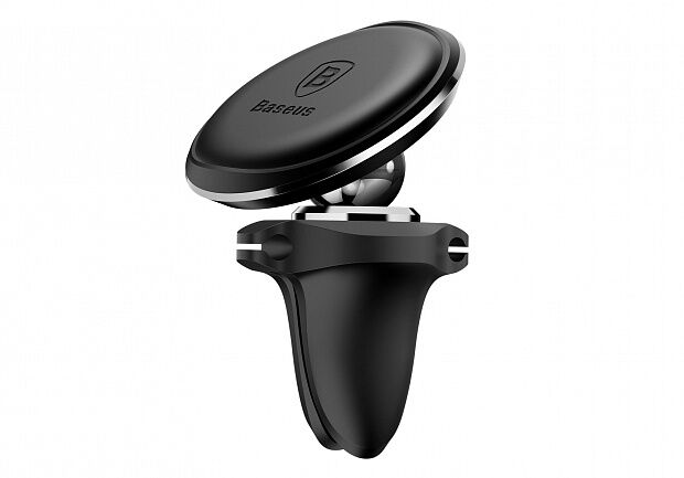 Держатель для смартфона Baseus Magnetic Air Car Mount Holder Сable Сlip SUGX-A01 (Black) - 1