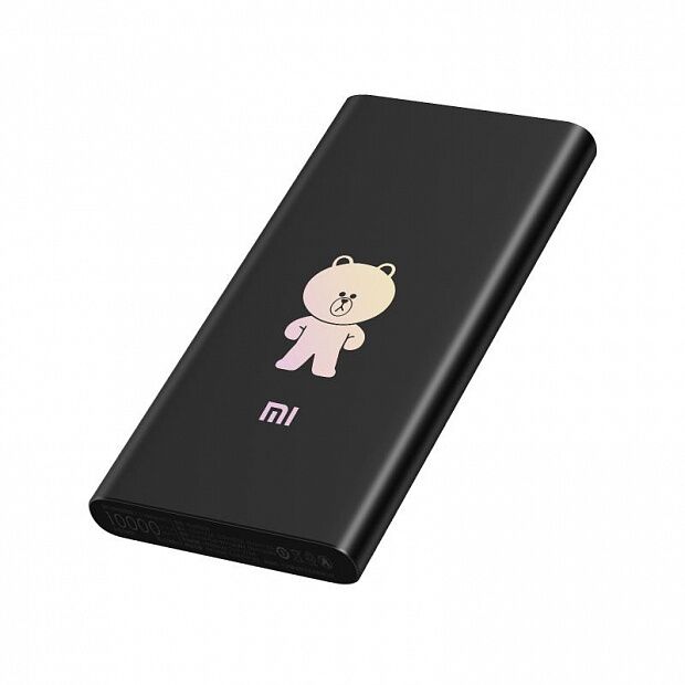 Внешний аккумулятор Xiaomi Mi Power Bank 2i 10000 mAh 2 USB Brown & Friends Limited Edition (Black) - 2
