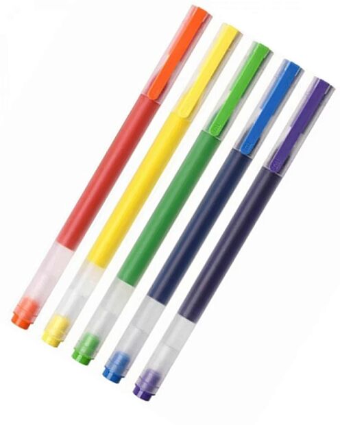 Набор гелевых ручек MiJia Dural Color Pen 0.5mm (5 шт) BHR4831CN (Transparent) - 1