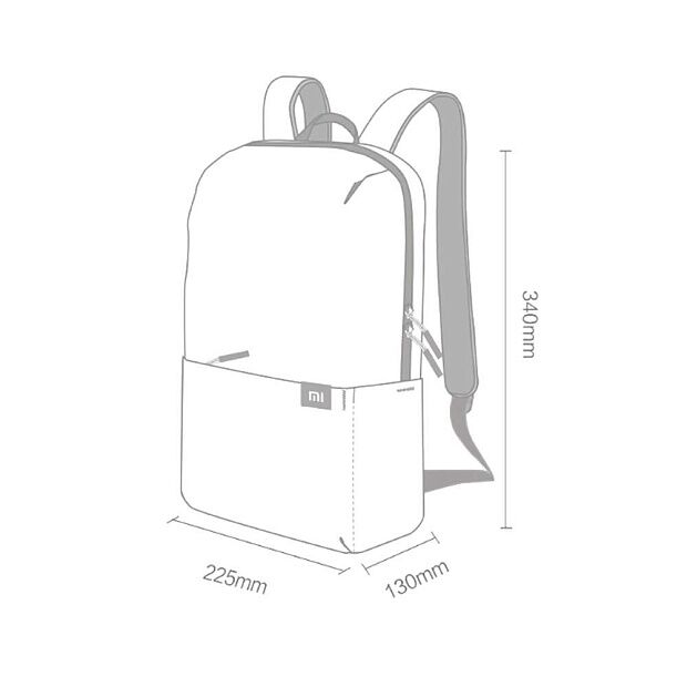 Рюкзак Xiaomi Mi Bright Little Backpack 10L (Green/Зеленый) : характеристики и инструкции - 5