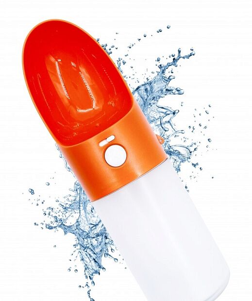 Дорожная поилка для животных Moestar Rocket Portable Pet Cup T (310 ml) (Orange) - 3