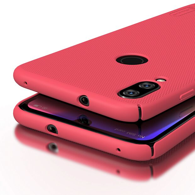 Чехол для Xiaomi Mi Play Nillkin Super Frosted Shield Case (Red/Красный) - 5