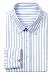 Рубашка с длинным рукавом Xiaomi iFDU Premium Custom Soft Breathable Striped Shirt (Blue/Голубой) 