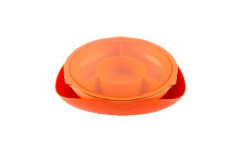 Тарелка для фруктов Quance Full-Grid Multi-Layered Fruit Plate (Orange/Оранжевый) : отзывы и обзоры 