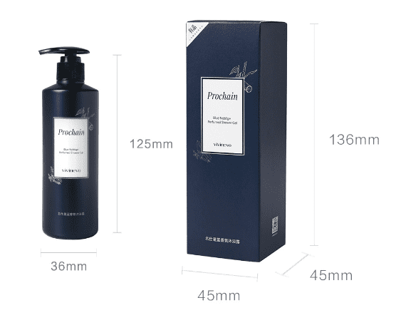 Гель для душа Xiaomi Vivigno Mingshi Star Blue Fragrance Body Wash 300g - 2