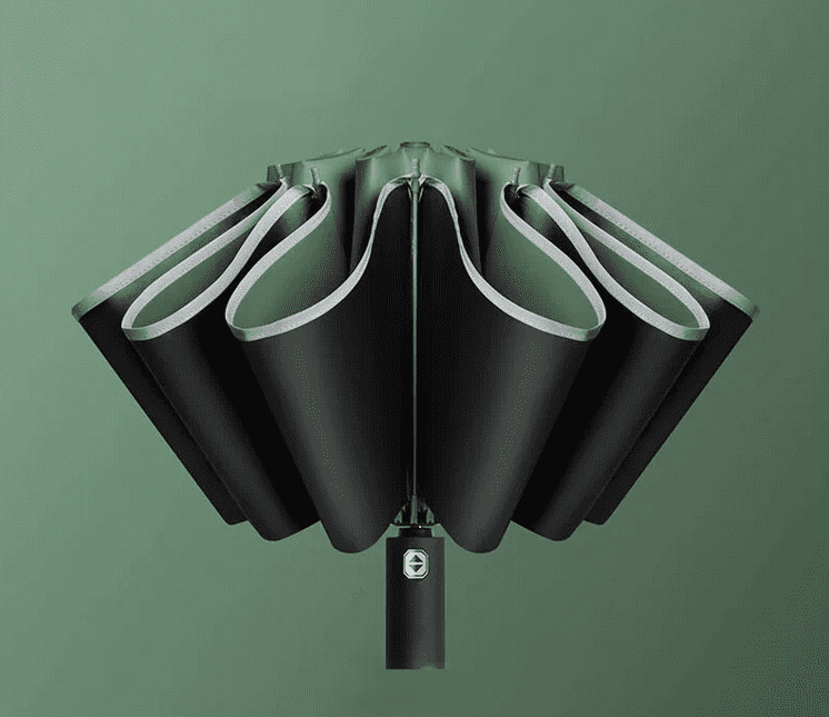Обратная система складывания зонта Xiaomi Mi Zuodu Reverse Folding Umbrella 