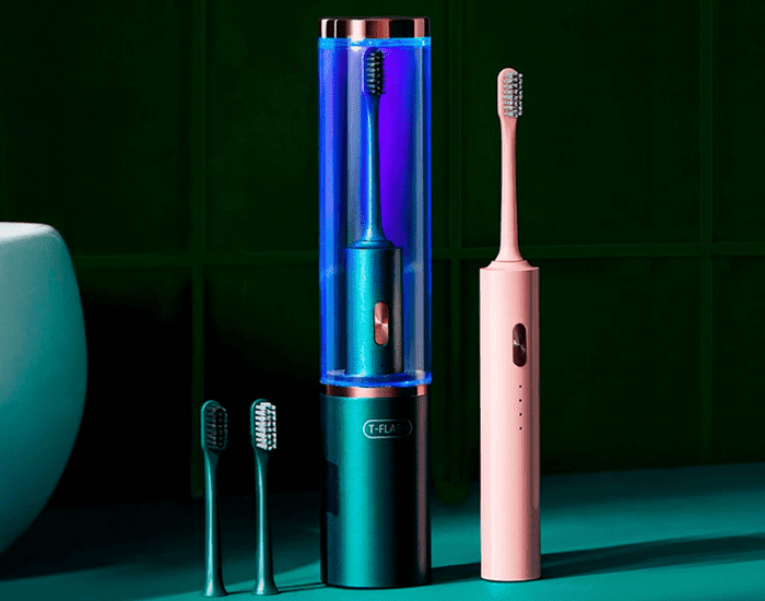 Дизайн электрической зубной щетки Xiaomi T-Flash UV Sterilization Toothbrush