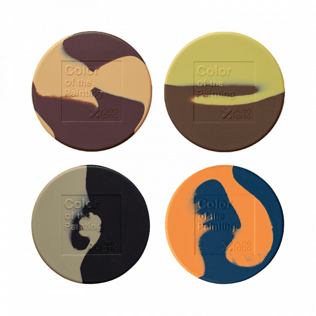 Подставка под чашки (4 шт.) Bear and Yang Dark Painted Coaster (Rainbow/Разноцветный) : отзывы и обзоры 