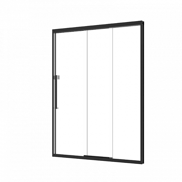 Душевая дверь Mensarjor Stainless Steel Shower Room Double Sliding Door (Black/Черный) 