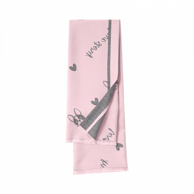 Шарф Ozlana Merino Wool Scarf Narrow Print (Pink/Розовый) 