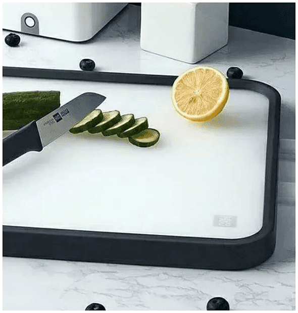 Кухонная доска Huo Huo Stainless Steel PP Double-sided Cutting Board (Gray) - 5