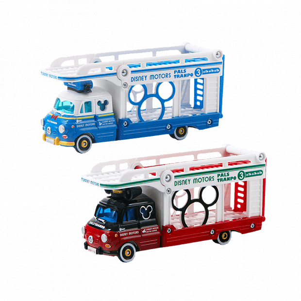 Набор игрушечных машин Takara Tomy Partner Transport Truck Mickey Ans Donald Duck (Red-Blue) : отзывы и обзоры - 1